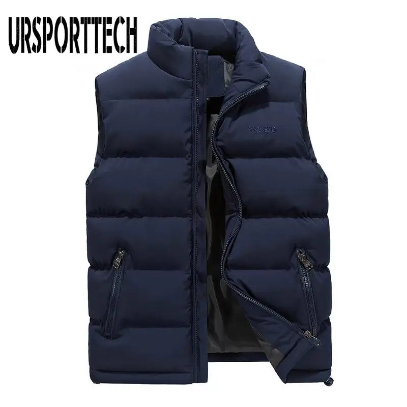 Winter Men's Down Vest Jacket Casual Men's Vest Men's Slim Fit Down Coats Hot Selling Autumn and Winter Warm Down Cotton Vest