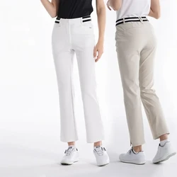 Golf Clothes Trousers Women High Elastic Pants Summer Spring Lady Casual Long Pants Quick-Drying Flared Trousers KUZ176