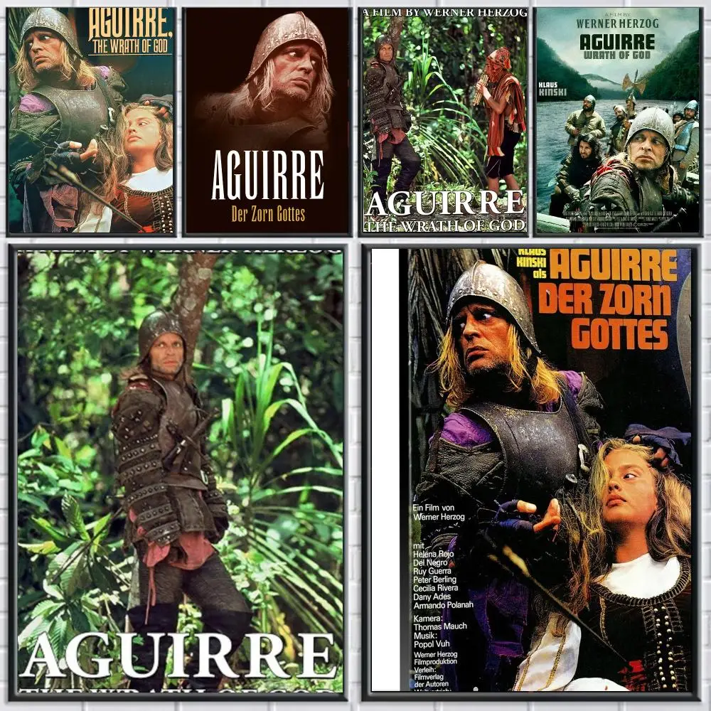 classic movie A-Aguirre the Wrath of God-D Poster Peel and Stick Wall Art for Cafe Office Bar and Home Decoration