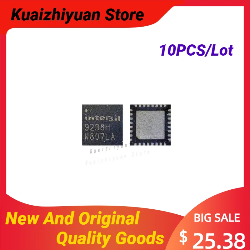 

10 шт./лот, новое и оригинальное зарядное устройство ISL9238HRTZ-T ISL9238HRTZ Buck-Boost с узким VDC, интерфейсом SMBus и USB OTG