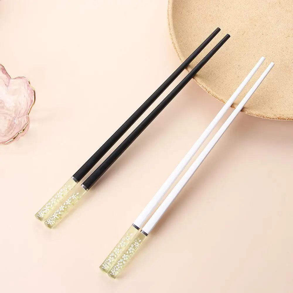 Non-Slip Reusable Dishwasher Safe for Home for Dinning Food Sushi Kitchen Tool Alloy Chopsticks Chopsticks Tableware