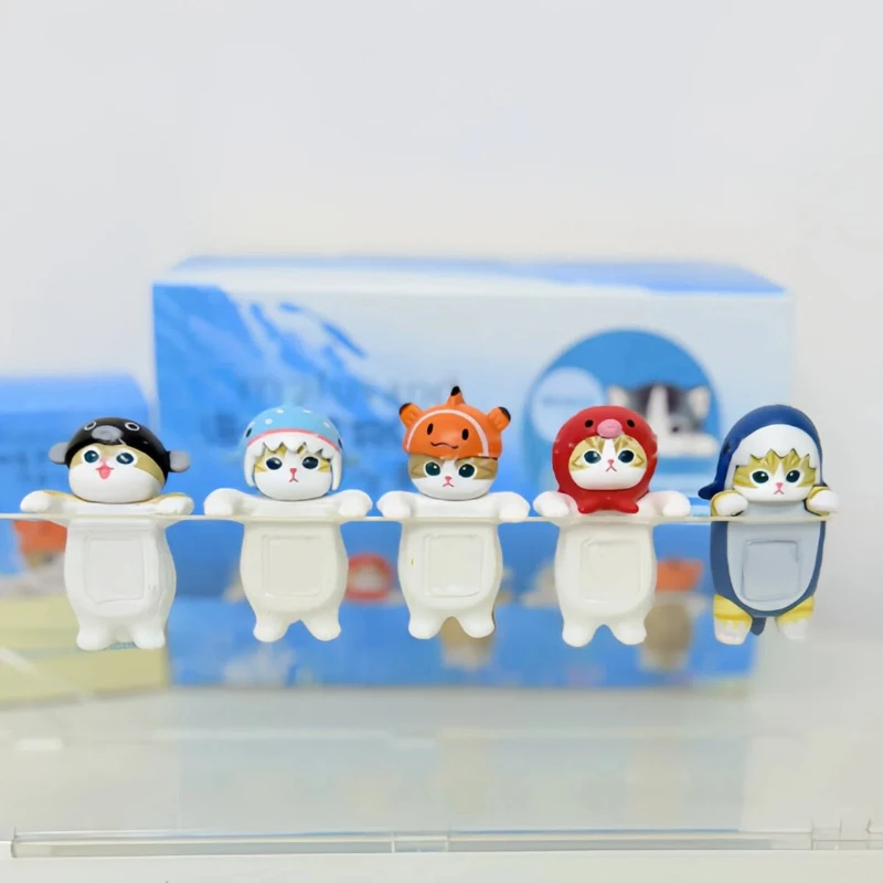 

New Mofusand Ocean Party Blind Box Cute Cat Action Figure Handheld Mobile Party Decoration Desktop Ornament Fans Birthday Gifts