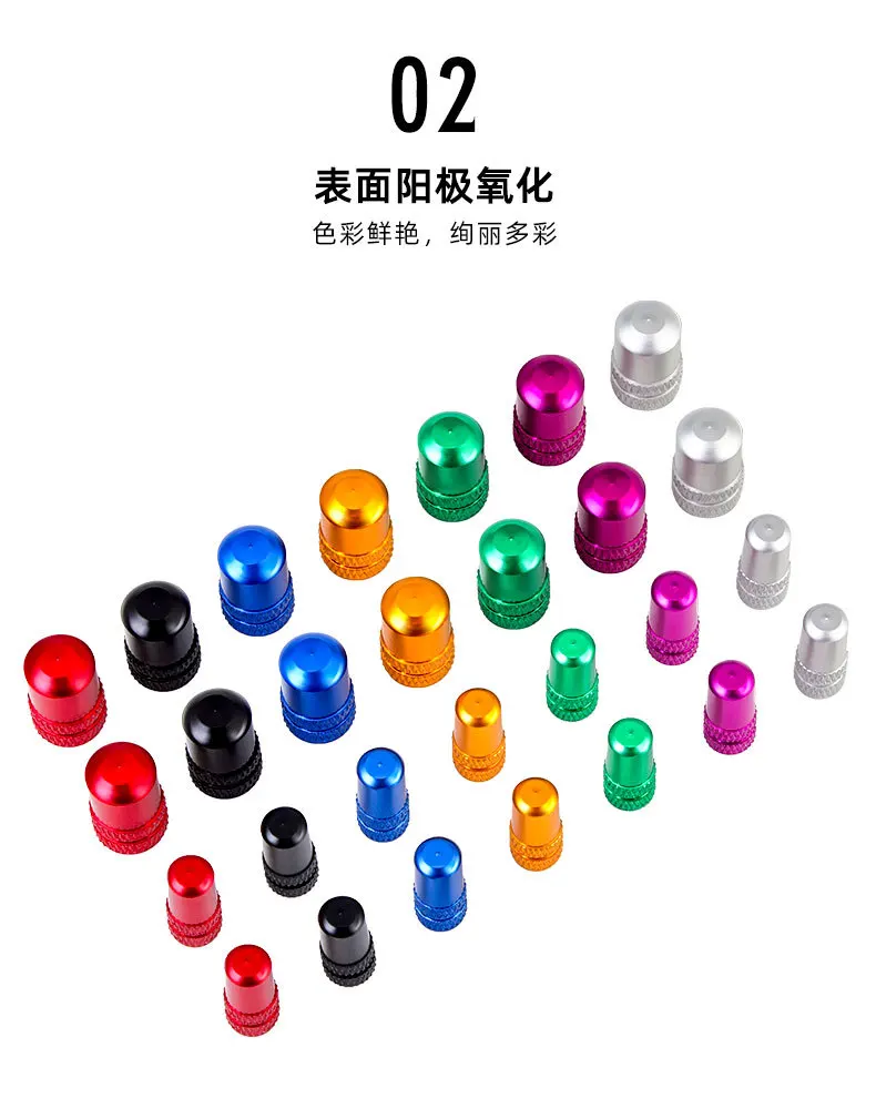 10 قطعة دراجة الألومنيوم الإطارات صمام قبعات شريدر/بريستا غطاء صمام إطار دراجة قبعات فراغ الإطارات القانون الفم الجوز دراجة اكسسوارات