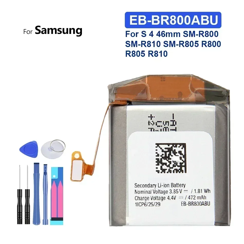 EB-BR800ABU Replacement Battery for Samsung Galaxy Watch 46mm SM-R800 SM-R805 SM-R810 Hight Capacity Batteries Warranty + Tools