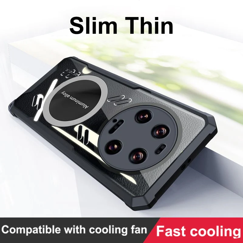 For Xiaomi Mi 13 Ultra Case Mi13 Aluminum Alloy Heat Dissipation Shell For Xiaomi 13Ultra Mi 13 13T Pro Graphene Cooling Cover image 6