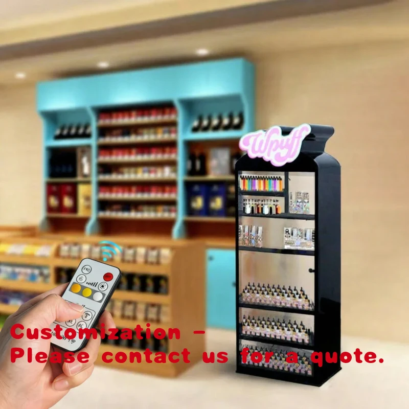 

Customize.Custom 6-Tier LED Light Acrylic Pre-Assembled Floor Display Cabinet with 2-Year Warranty Tobacco Stor