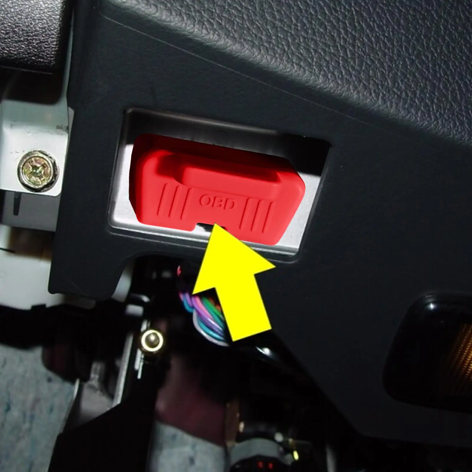 Obd-poortslot Cover Lock Obd-interface beschermhoes Siliconen beschermhoes Autobeveiligingsapparaat Auto Safety Tool