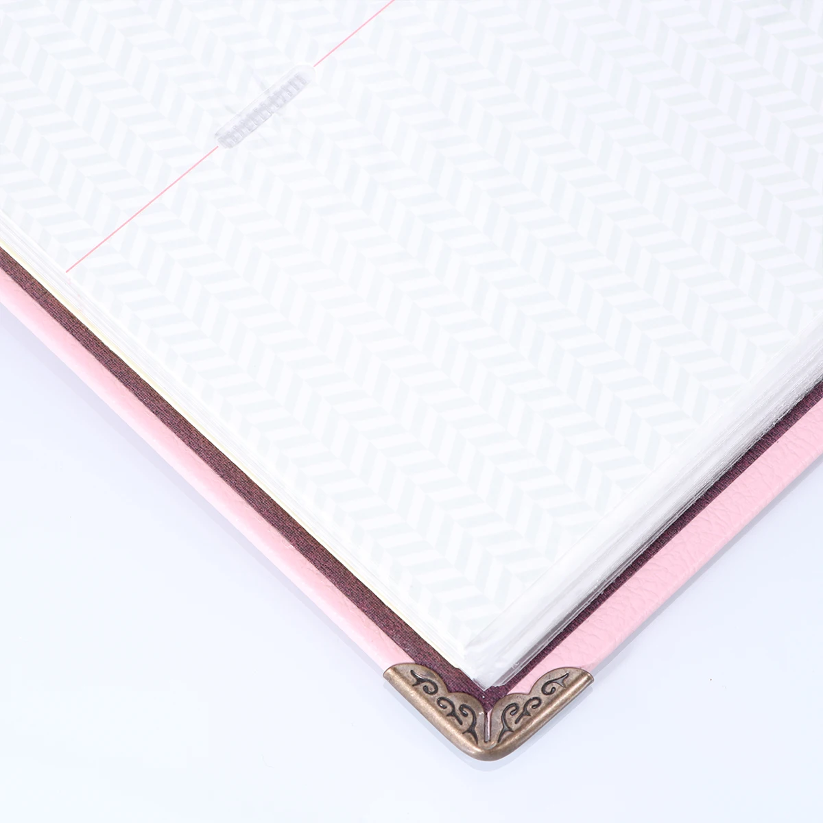 1Pcs Exquisite Details Ticket Collection Book Receipt Organizer Protect Photos from Damage and Loss Pink Ticket Collection Book