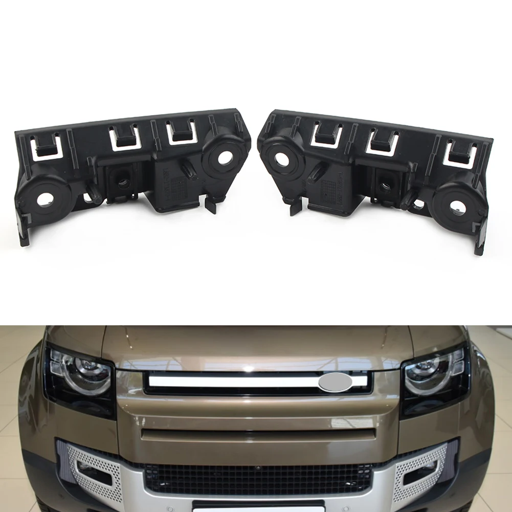 

2Pcs Car Front Bumper Left & Right Mount Bracket For Land Rover Defender 90 110 2020 2021 2022 LR132643 LR132641