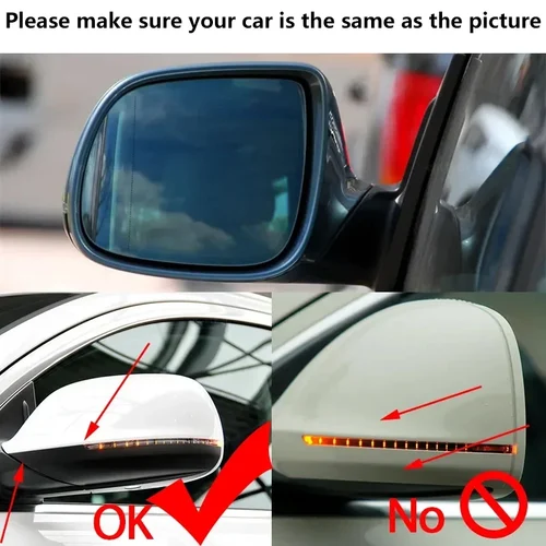 Imagen 2 del producto Para Audi Q5/SQ5 8R 2008-2017 Espejo retrovisor izquierdo y derecho Q7 2010-2015/OE:8R 0857535 F/8R 0857536 F/Lente de espejo retrovisor/Accesorios para automóvil