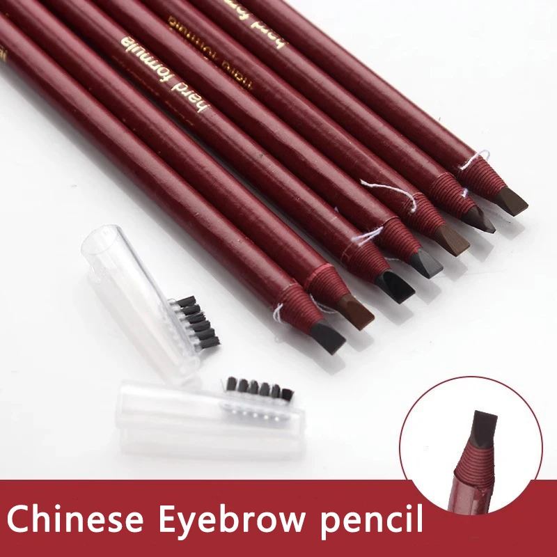 5pc Eyebrow Pencil Makeup Wholesale Pull line Waterproof Chinese Hight Quality Professional Black Tint Cosmetics for Eyebrow