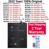 100% Original Phone Replacement Battery For OnePlus Nord N100 N10 1 2 3 3T 5 5T 6 6T 7 7T 8 8T 9 9R X Pro Plus Batteries Bateria
