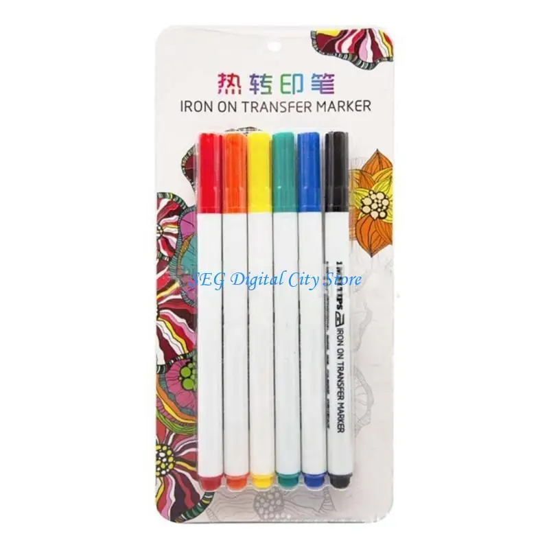 U75B 6/12pcs Sublimation Marker Pens for Cricut Maker 3/Maker/Explore 3/Air 2/Air