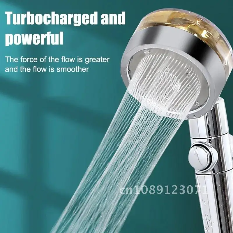 

Turbocharged Shower Head Adjustable Water Pressure Shower Sprayer with Filter Handheld Universal Showerhead Bath Shower Nozzle