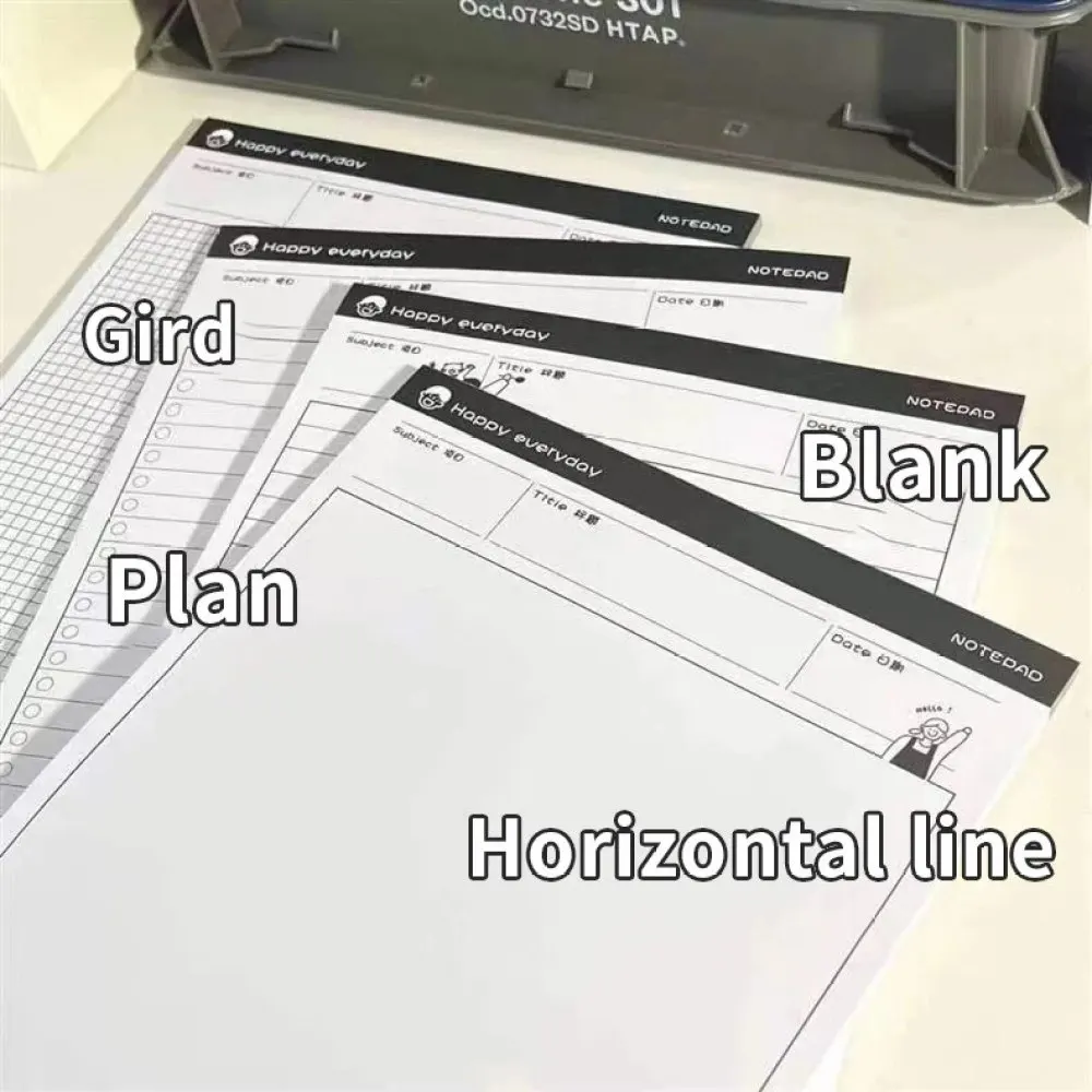 

1PC B5 Sticky Note Paper Simple and Tear off Paper Learning Supplies Plan Note Book