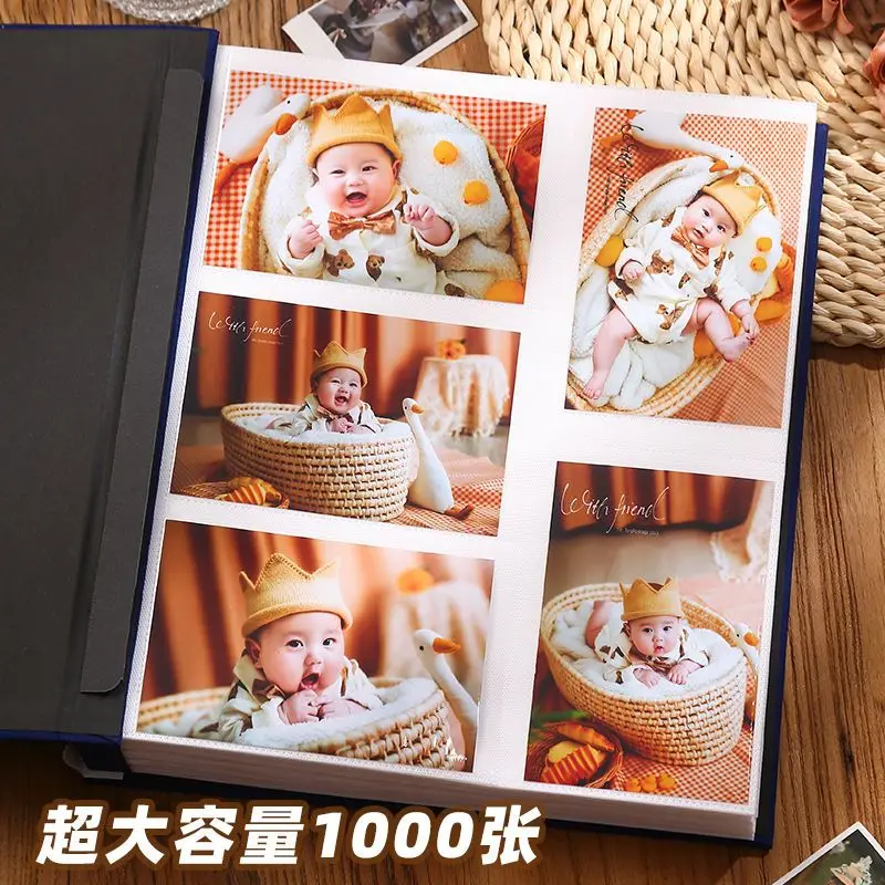 Photo Album 6-inch Family Large Capacity Insert Style Album Premium Baby Growth Record Commemorative Album ins