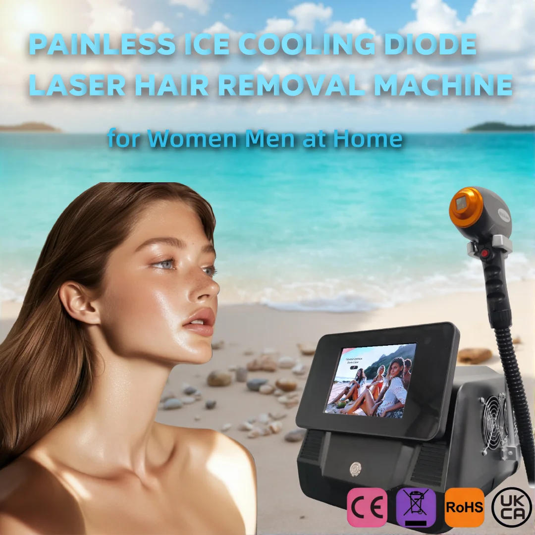 

2026 New 4000W Ice Titanium Soprano Diode Laser Hair Removal Machine 808nm 755nm Alexandrite 1064nm 4 Waves Tri-Wavelength Perma