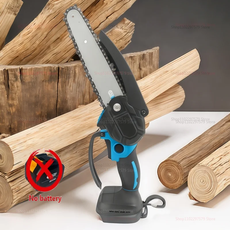 6-Polegada sem fio mini motosserra elétrica portátil ferramenta de corte de árvore portátil quintal jardim acampamento serra elétrica adequada para poda de árvores