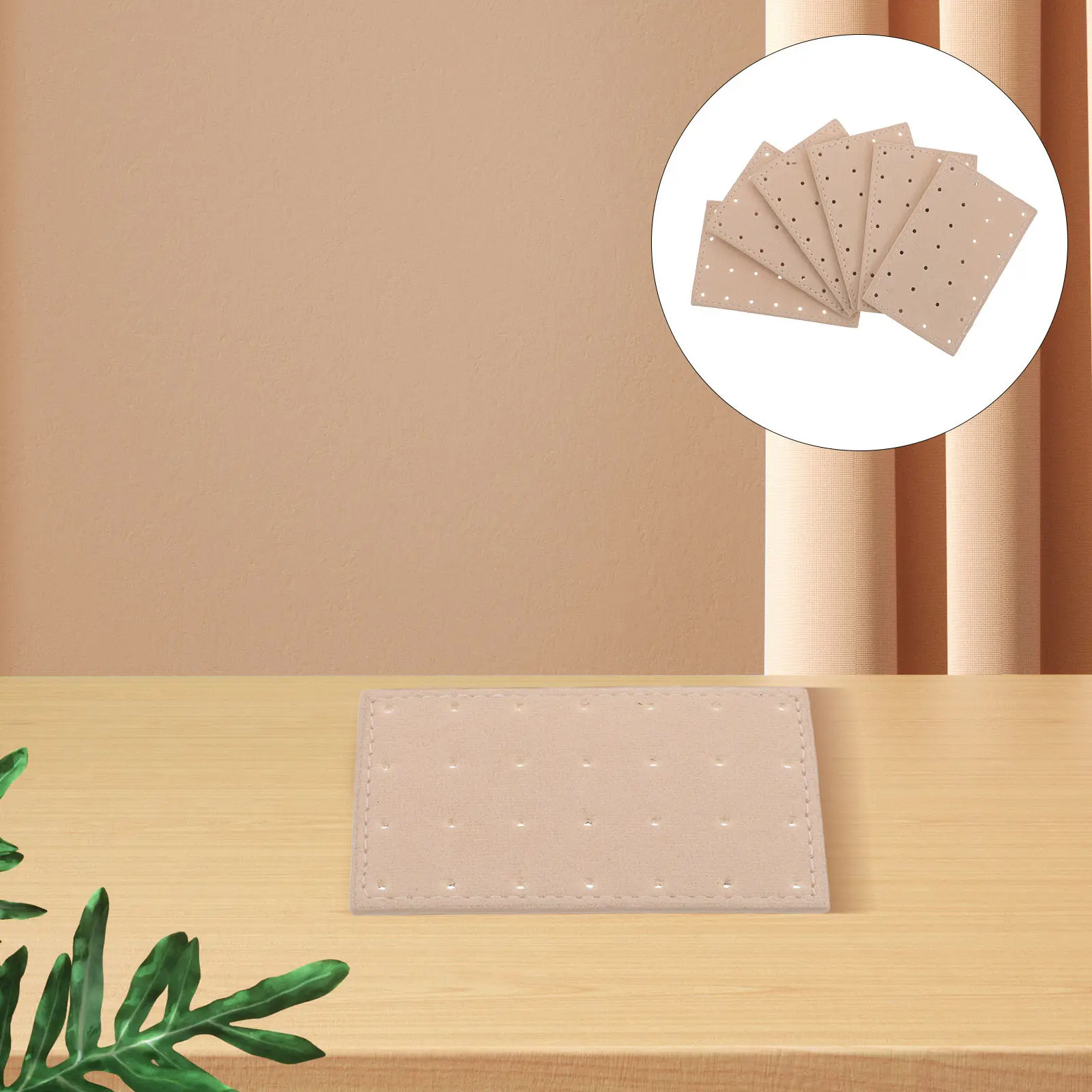 

Набор из 6 портативных органайзеров для хранения серег-гвоздиков с несколькими отверстиями, демонстрационная панель для ювелирных изделий, карточка для хранения украшений в путешествиях, карточка для серег