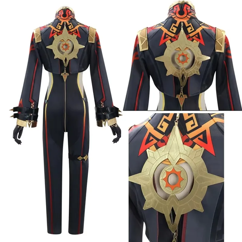Genshin Impact Mavuika Cosplay Costume Game Genshin Pyro Archon Sexy Uniform Halloween Party Women Costume