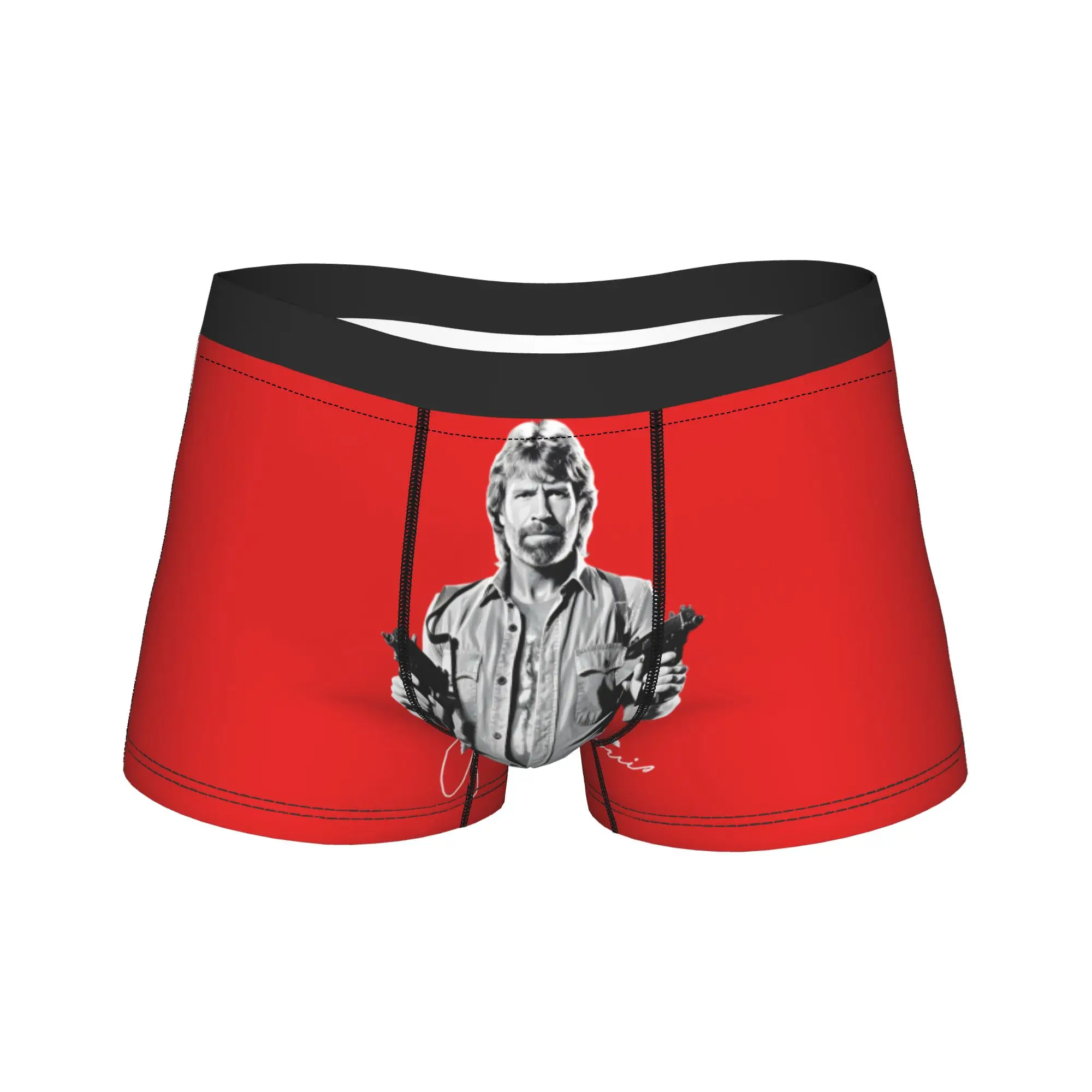 

Chuck Norris Boxer Brief Underwear Quality Men's Breathable Boxershorts Printed Plus Size Underpants