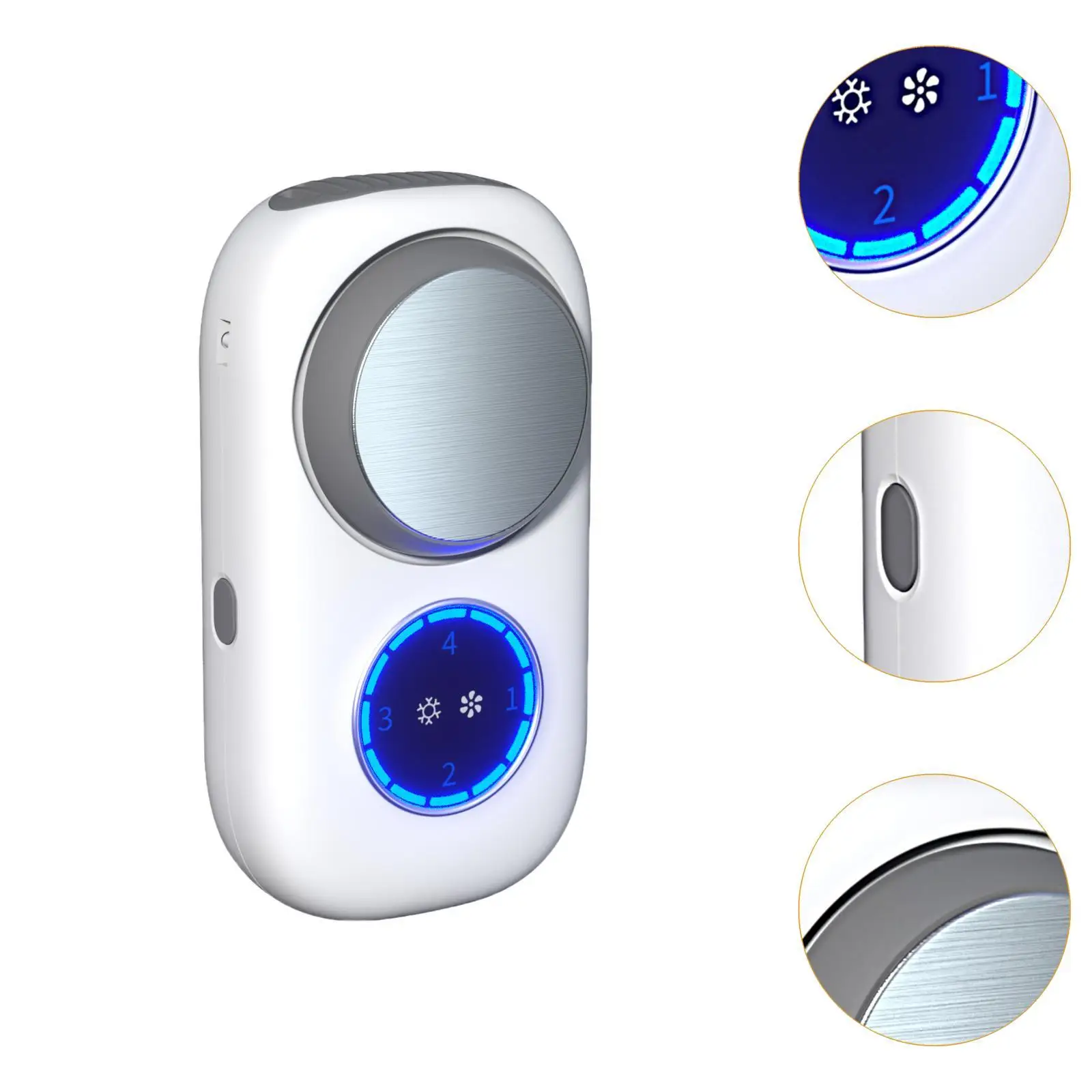 Kipas pendingin genggam Mini, kipas pendingin genggam Mini 4 kecepatan dapat diatur kebisingan rendah untuk berkemah, perjalanan rumah kantor musim panas