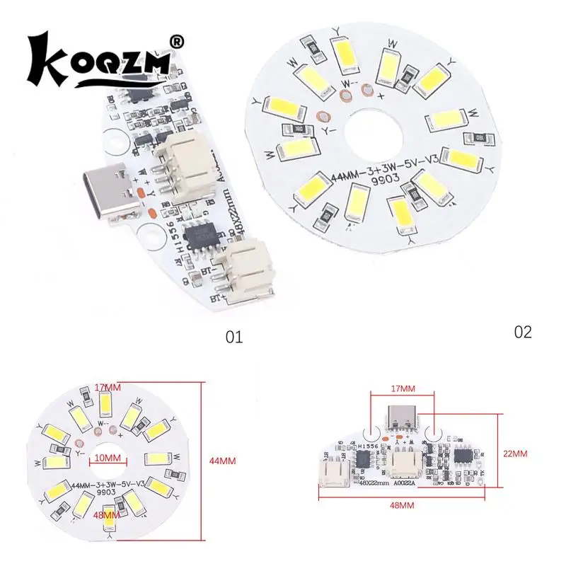 1Pcs type-C Table Lamp Circuit Board USB Charging Led Touch Small Night Lamp Control Module with Charging Protection