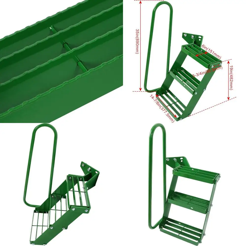 

Heavy-Duty Tractor Step Kit, Compatible with Models 4050, 4240, 4430, 4630, 4440, 4230, Powder-Coated Steel, Durable Stair Steps