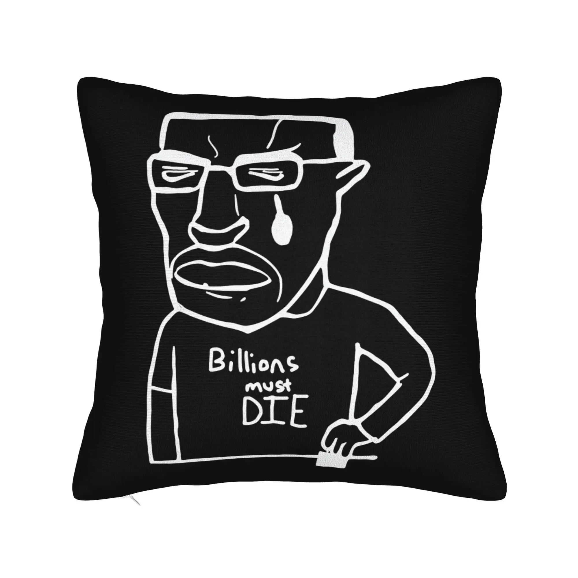 Billions Must Die Chudjak Meme Pillowcase Polyester Cushion Cover Decorations  Pillow Case Cover Home Wholesale 18'