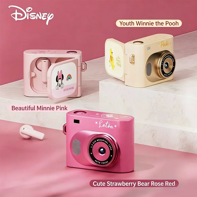 

Новые беспроводные Bluetooth-наушники-вкладыши Disney в стиле ретро DV с умным цветным экраном, камера, выпускной сезон, подарок на день рождения для девочек