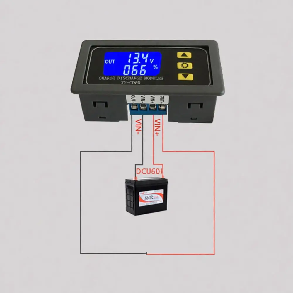 XY CD60 Battery Protection Controller Module DC Voltage Monitor Auto Stop Charger Switch Industrial Electrical Component