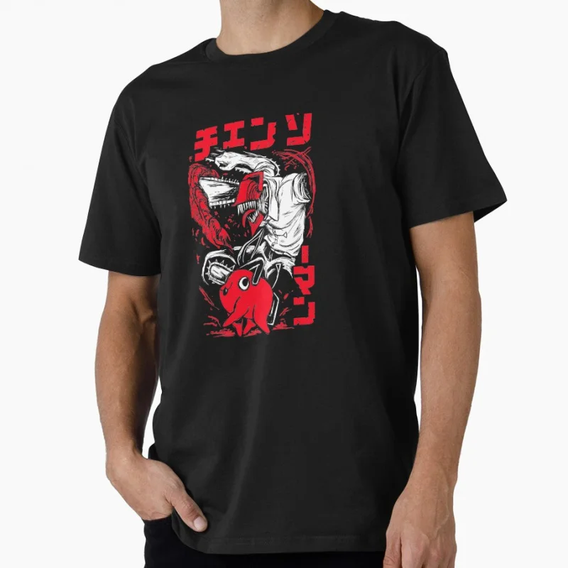 

Chainsaw Man Fan Gift T shirt for Anime lover Large size Tops Manga Graphic Print Y2k Clothes Cartoon Tee