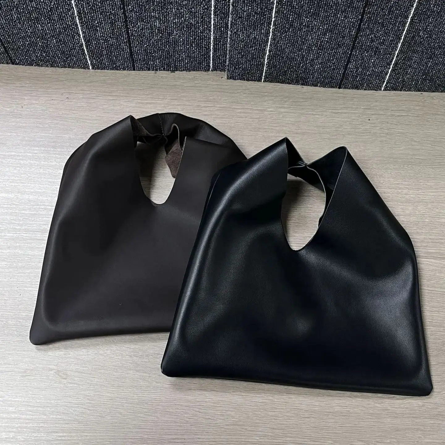Soft Breathable Premium Triangle-Shaped Cowhide Handbag Versatile Minimalist Tote Bag