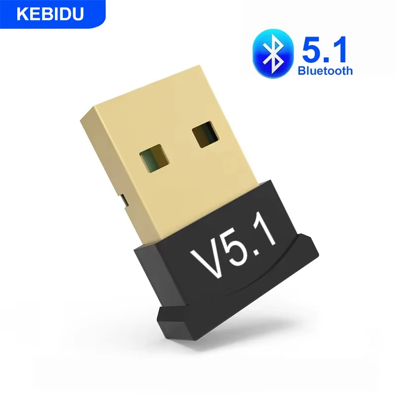 

KEBIDU Bluetooth Adapter USB Bluetooth 5.1 Adapter for PC Wireless USB Transmitter Music Audio Receiver USB Dongle for Car