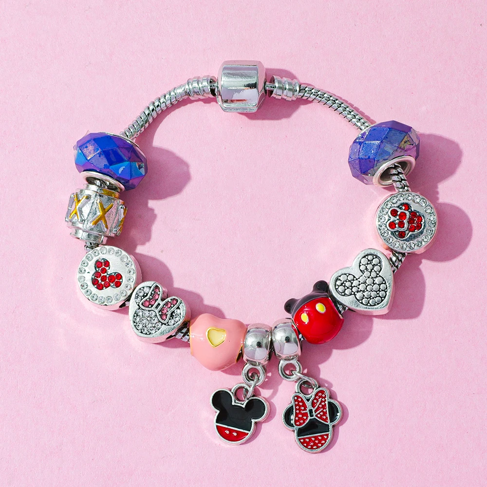 Disney Mickey Mouse Charm Blind Box - Creatieve DIY Minnie Hanger Advent Surprise voor meisjes Uniek prachtig speelgoedcadeau