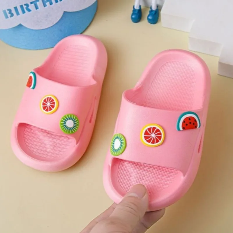 Summer Baby Unisex Kids Slippers Cute Cartoon Design Soft Breathable Non Slip Anti Odor Indoor Footwear for Toddler Small Medium