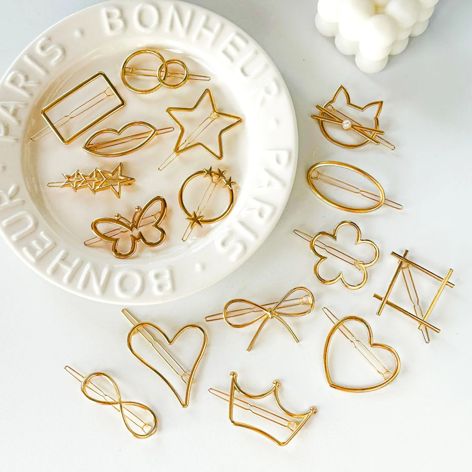 2 Stück Schleifen-Haarspangen für Frauen, Haarschmuck aus Metalllegierung, niedliches Schmetterlingsknoten-Design, stilvolle Haarnadeln für den täglichen und auf Partys – Detail 6