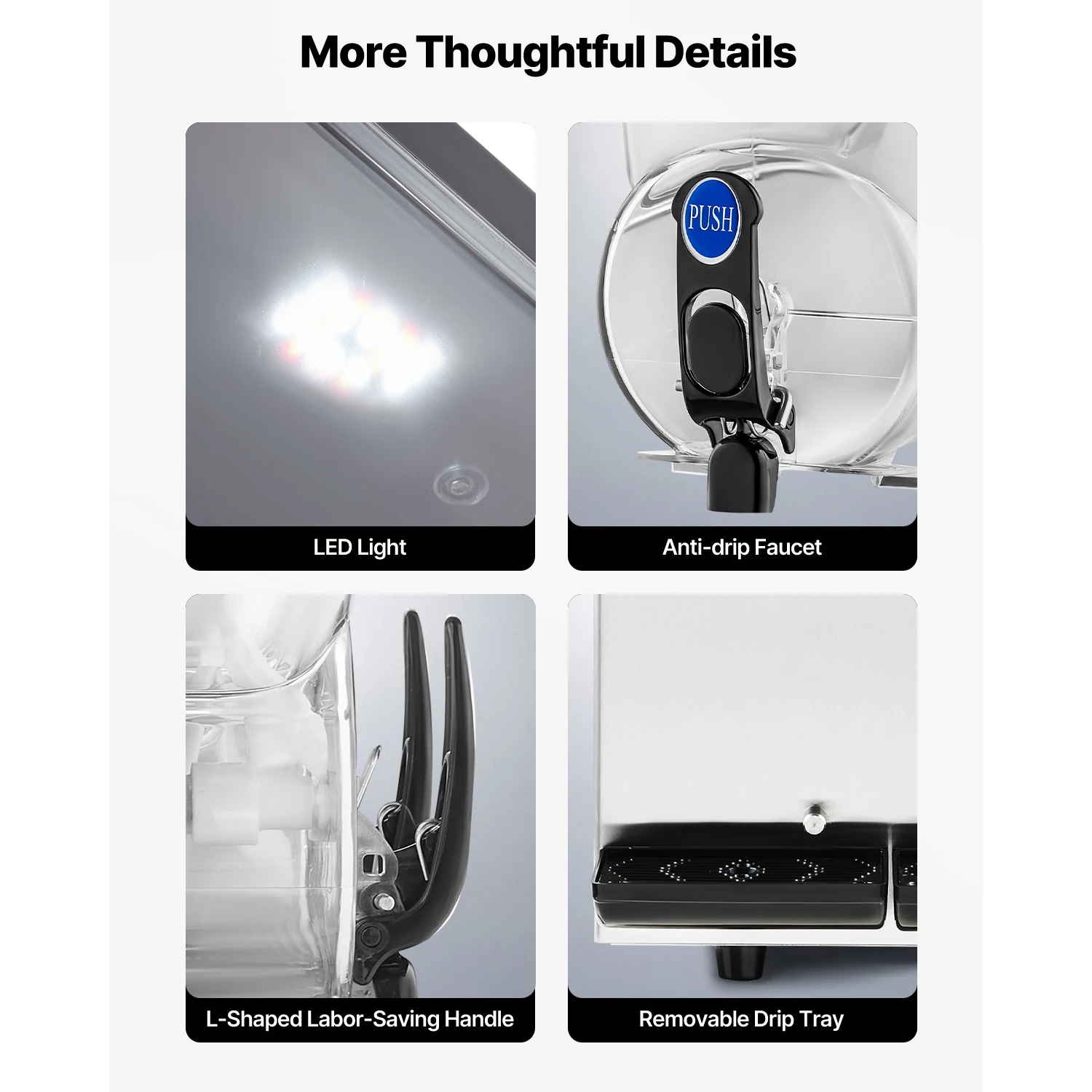 Mesin Pembuat Minuman Beku Komersial SucceBuy 15Lx2 Mesin Slushy 120 Gelas Stainless Steel Margarita Smoothie Mesin Minuman Beku