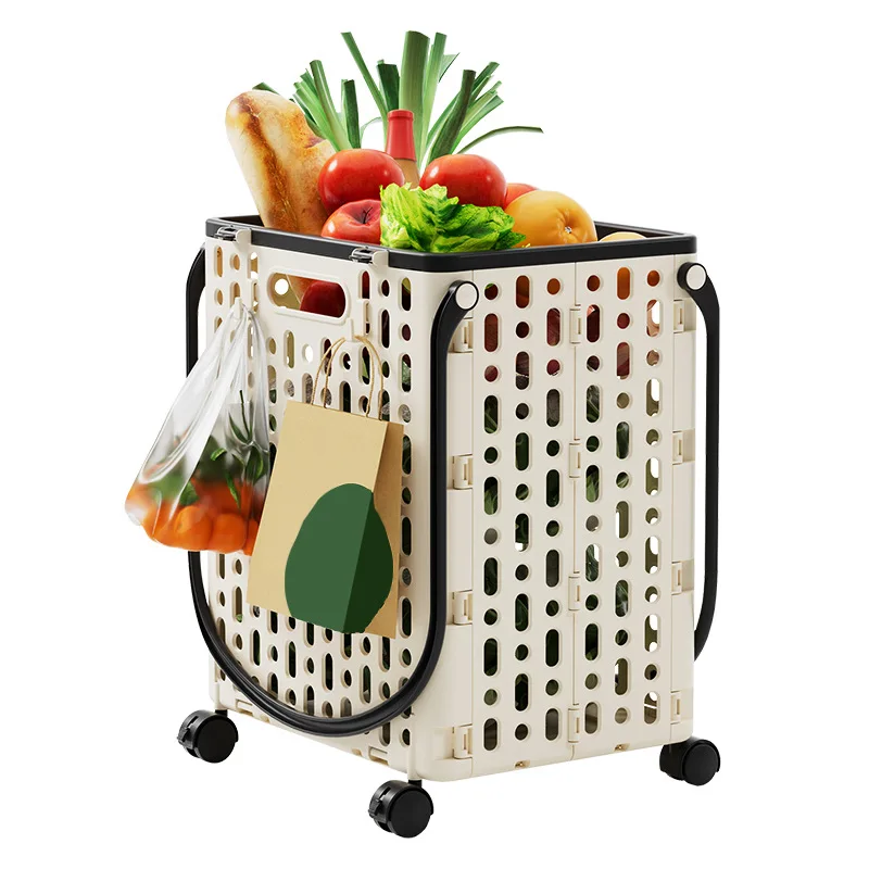 LH Multifunctional Trolley Folding Home Shopping Take Express Shopping Small Pull Cart