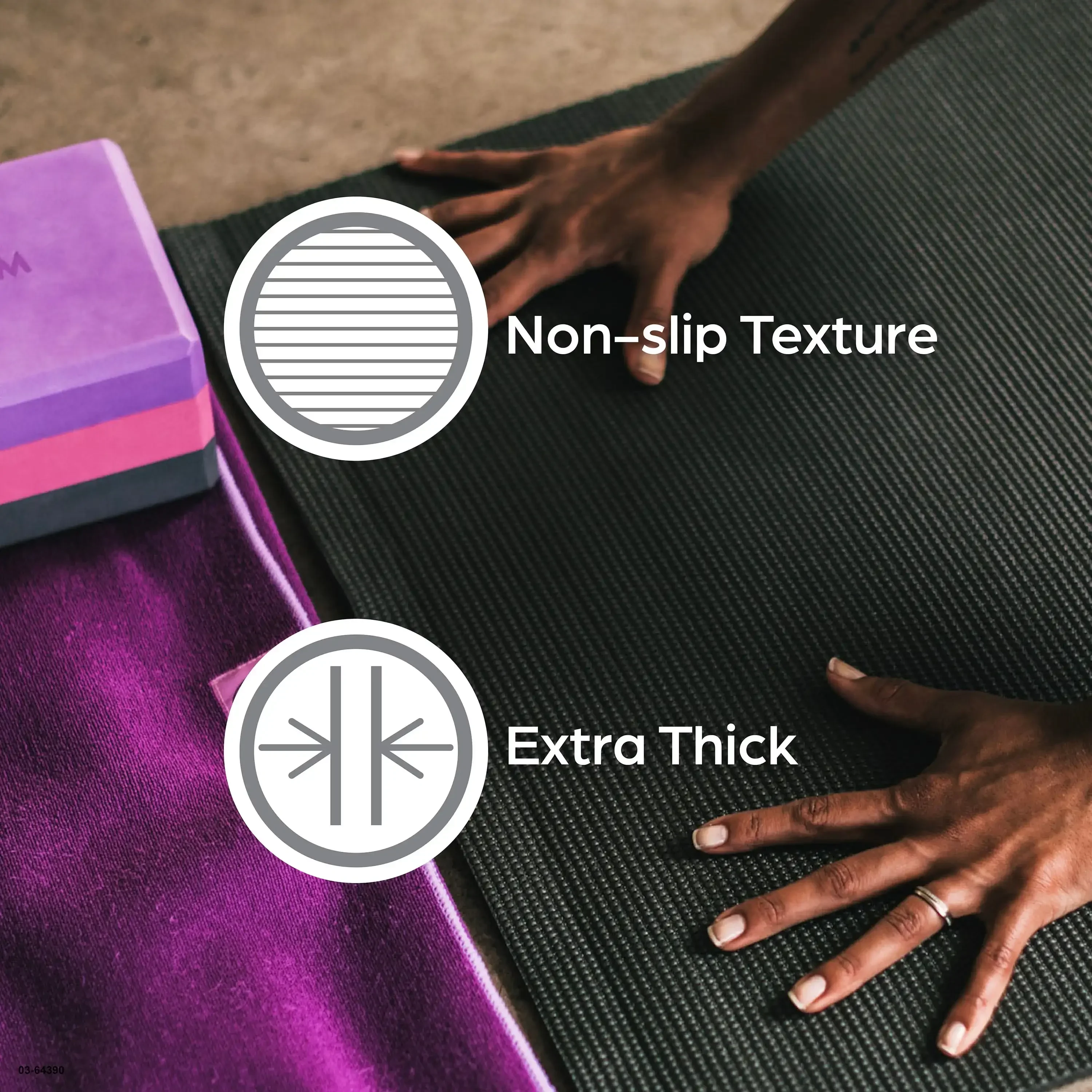 سجادة يوجا من Mint Marrakesh غير قابلة للانزلاق بسمك 5 مم، مادة PVC مميزة للنساء في صالة الألعاب الرياضية المنزلية واللياقة البدنية