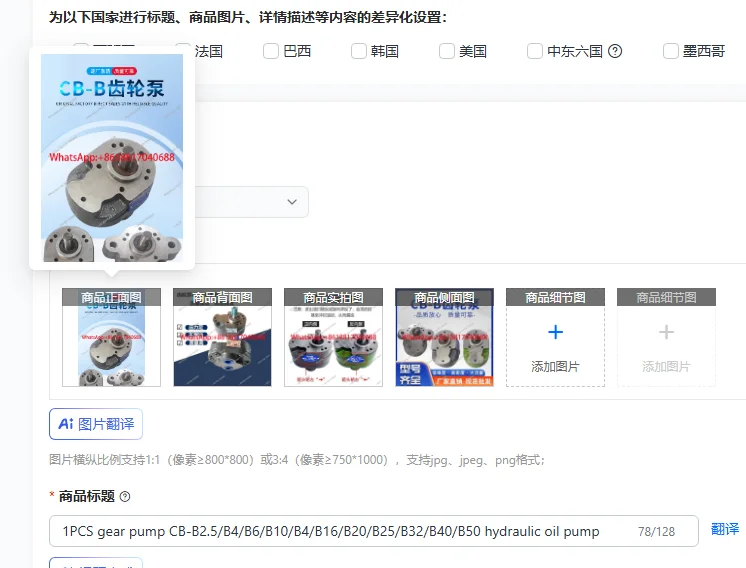 1PCS Gear Pump CB-B…