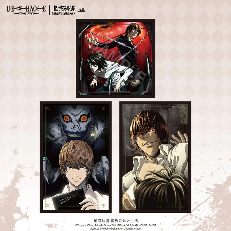 Death Note Light Yagami L Lawliet Ryuk China Official Authorization Scene Shikishi Series Art Board Paper Standee