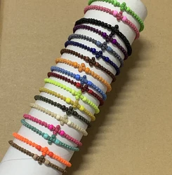 10pcs Adiustable Greek Orthodox Wristchain Christian Praver Bracelet Handmade Weaven Bracelet For Women