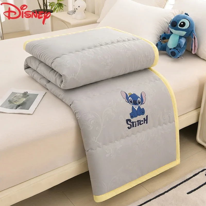 Disney Cartoon Cute Mickey Stitch Pooh Bear Men's and Women's Summer Air Conditioner Student Dormitory Fashionable Summer Quilt