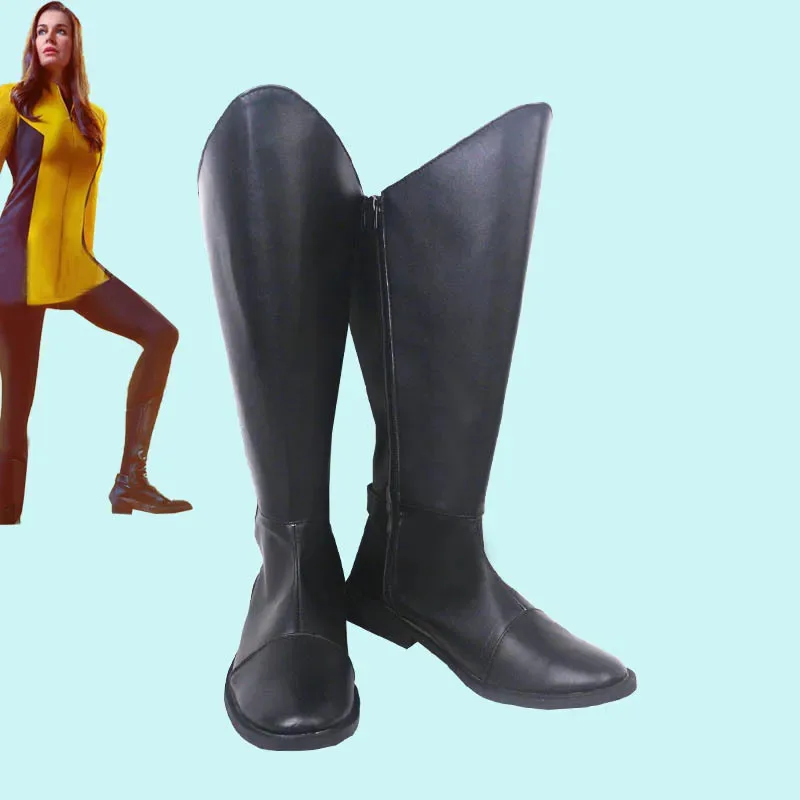 

Cosplay Strange New Worlds Pike Boots for Men Women Costume Spock Black and White Version Shoes Halloween Party Prop jd;2