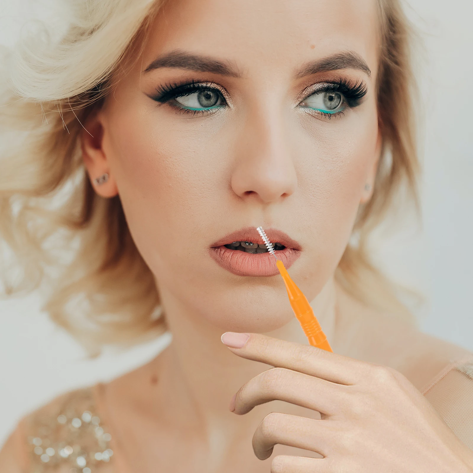 

50pcs Interdental Brush For Braces Teeth Cleaner Oral Care Floss Tools Portable Dental Picks Plaque Removal Gum Cleaner Travel