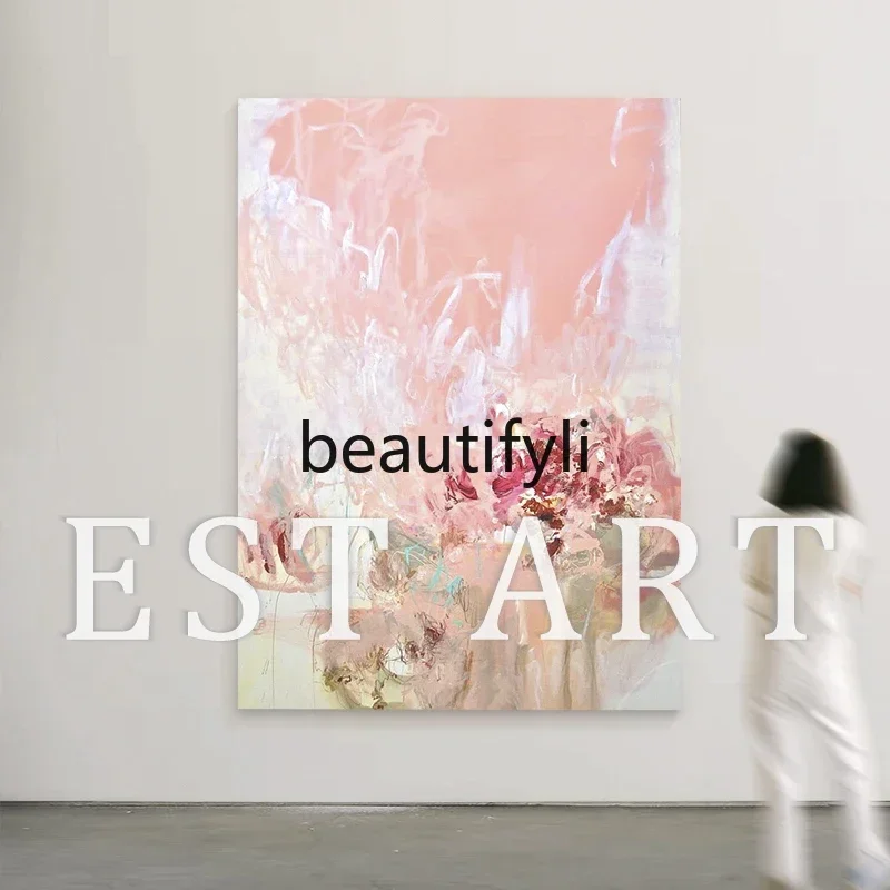 

Cy56 Texture hand-painted oil painting, dining room bedroom entrance abstract living room room hanging painting