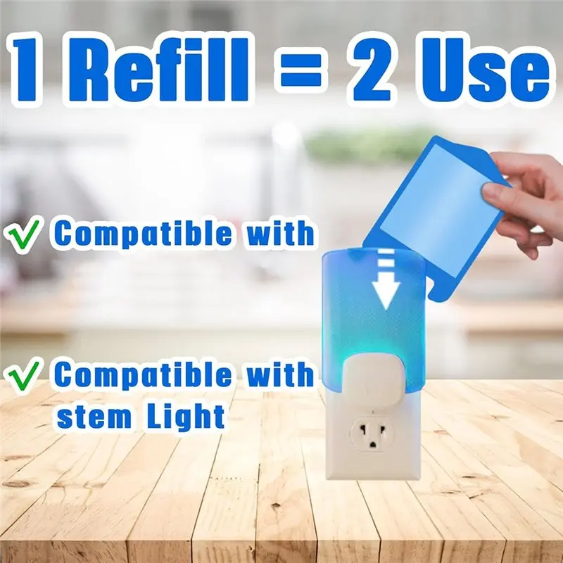 A25I-For Plug-In For Wondercide/Stem/Raid Enhanced Adhesive Glue Card Refill Cartridge 16-Pack