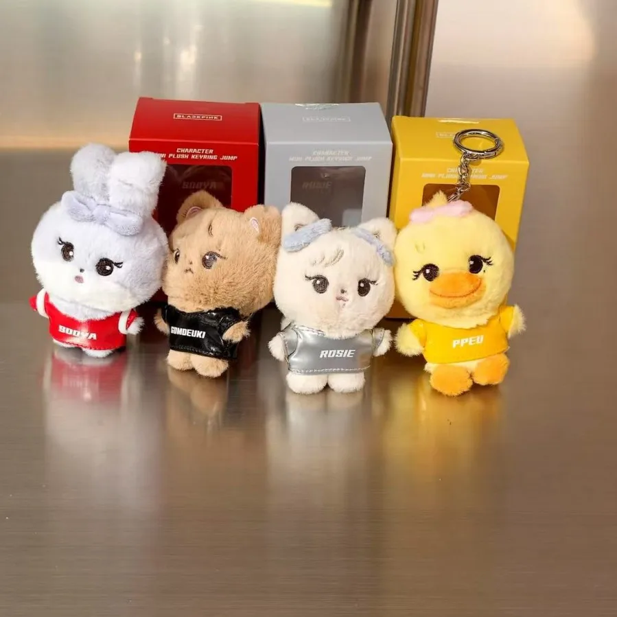 

Новая розовая плюшевая кукла BORN PINK: плюшевые игрушки Джинни, Лиса, Розэ, Джису, милые мягкие игрушки, подарки для фанатов