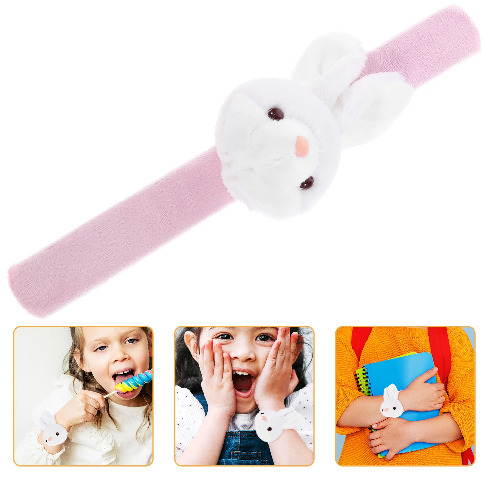 Simulatie Konijn Armband Dier Slap Bunny Armbanden Speelgoed Cartoon Pp Katoen Kloppen Polsband